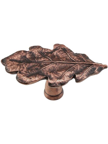 Oak Leaf Knob in Antique Copper.